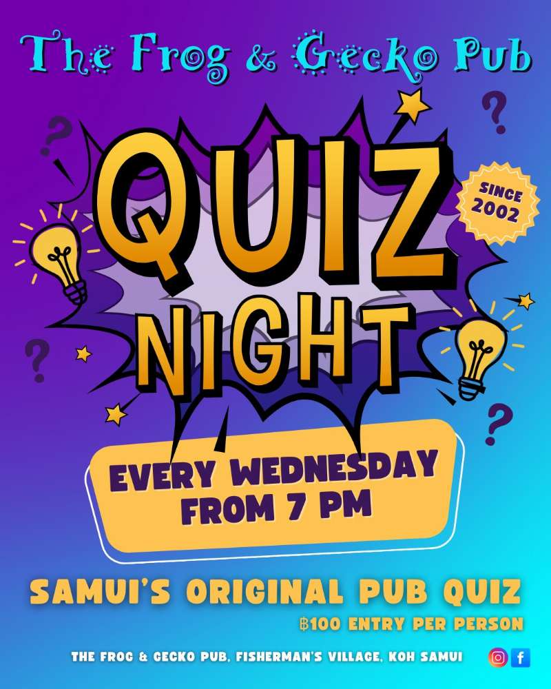 Frog & Gecko Quiz Night