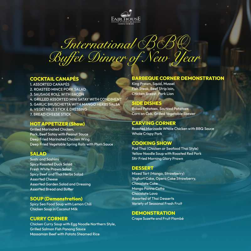 New Year’s Eve Gala Dinner