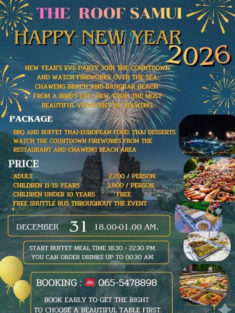 The Roof Samui Countdown Party