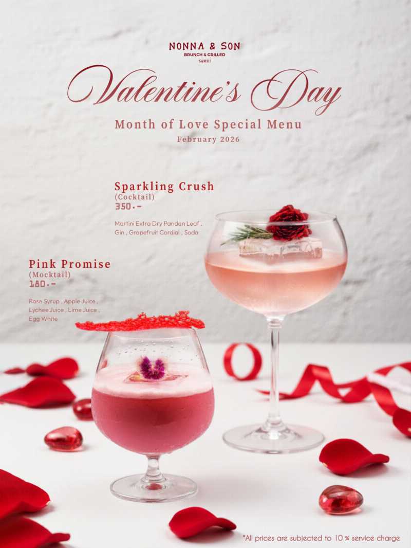 Month of Love Special Menu