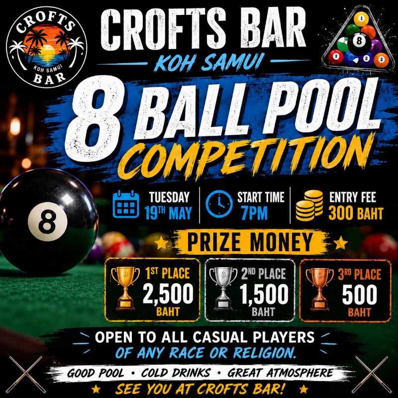 8 BALL POOL COMPETITION