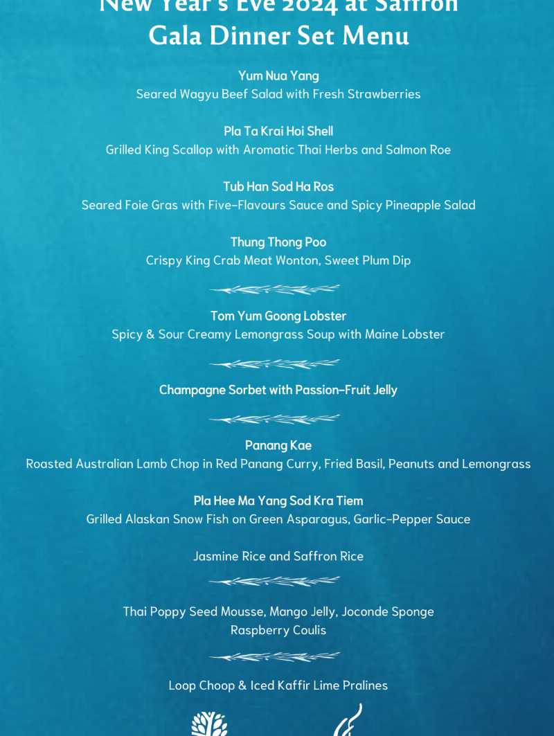 New Year’s Eve 5-Course Gala Dinner Set Menu