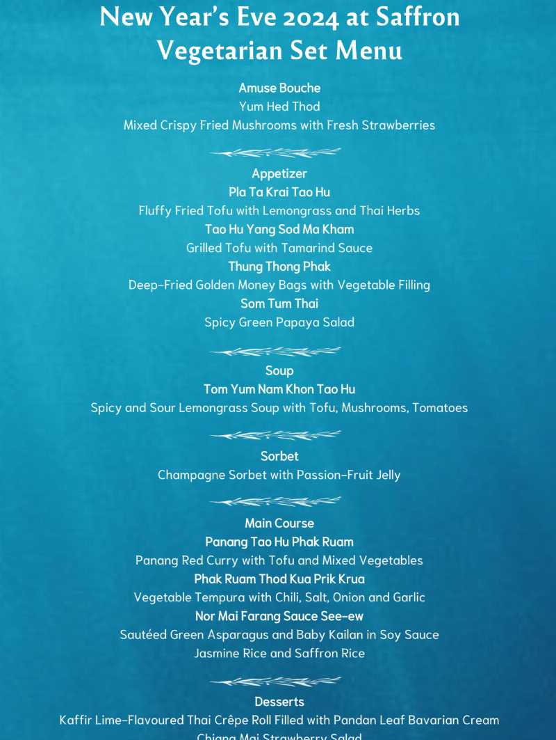 New Year’s Eve 5-Course Gala Dinner Set Menu