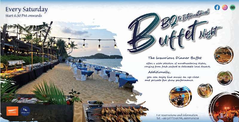 BBQ, Buffet & Fire Show