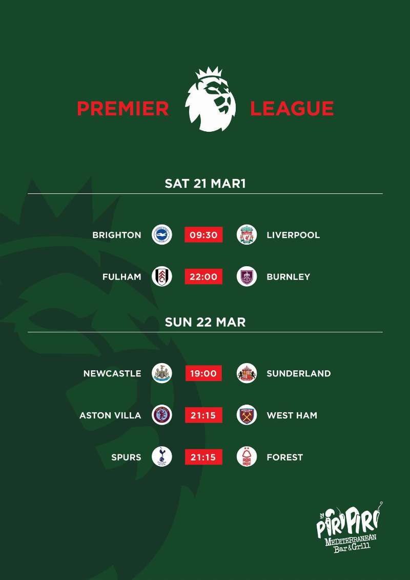 Premier League Live Screening