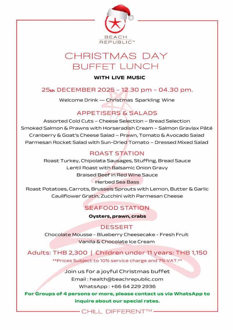 Christmas Day Buffet Lunch